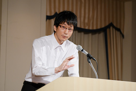 写真：東京大学 小山特任助教による講演